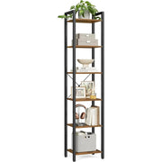 Regal Standregal mit 6 Ebenen Vintagebraun von Songmics