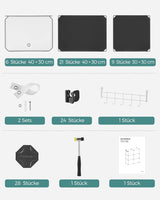 Schuhregal mit 6 Fächern tintenschwarz von Songmics