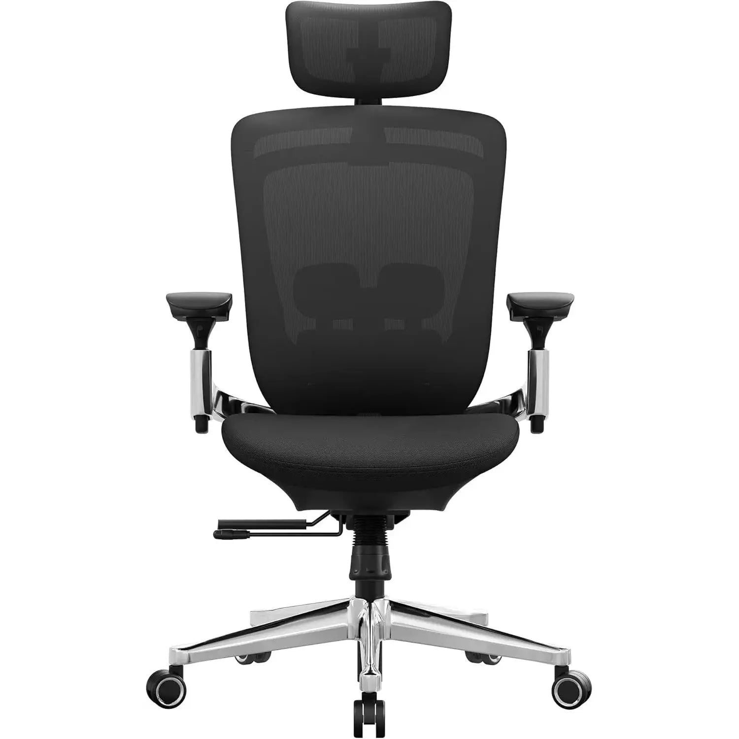 Bürostuhl Ergonomisch Verstellbar Belastbar Tintenschwarz von Songmics