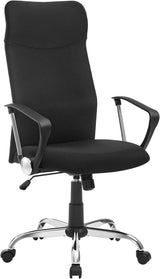 Bürostuhl ergonomisch höhenverstellbar gepolstert schwarz von Songmics