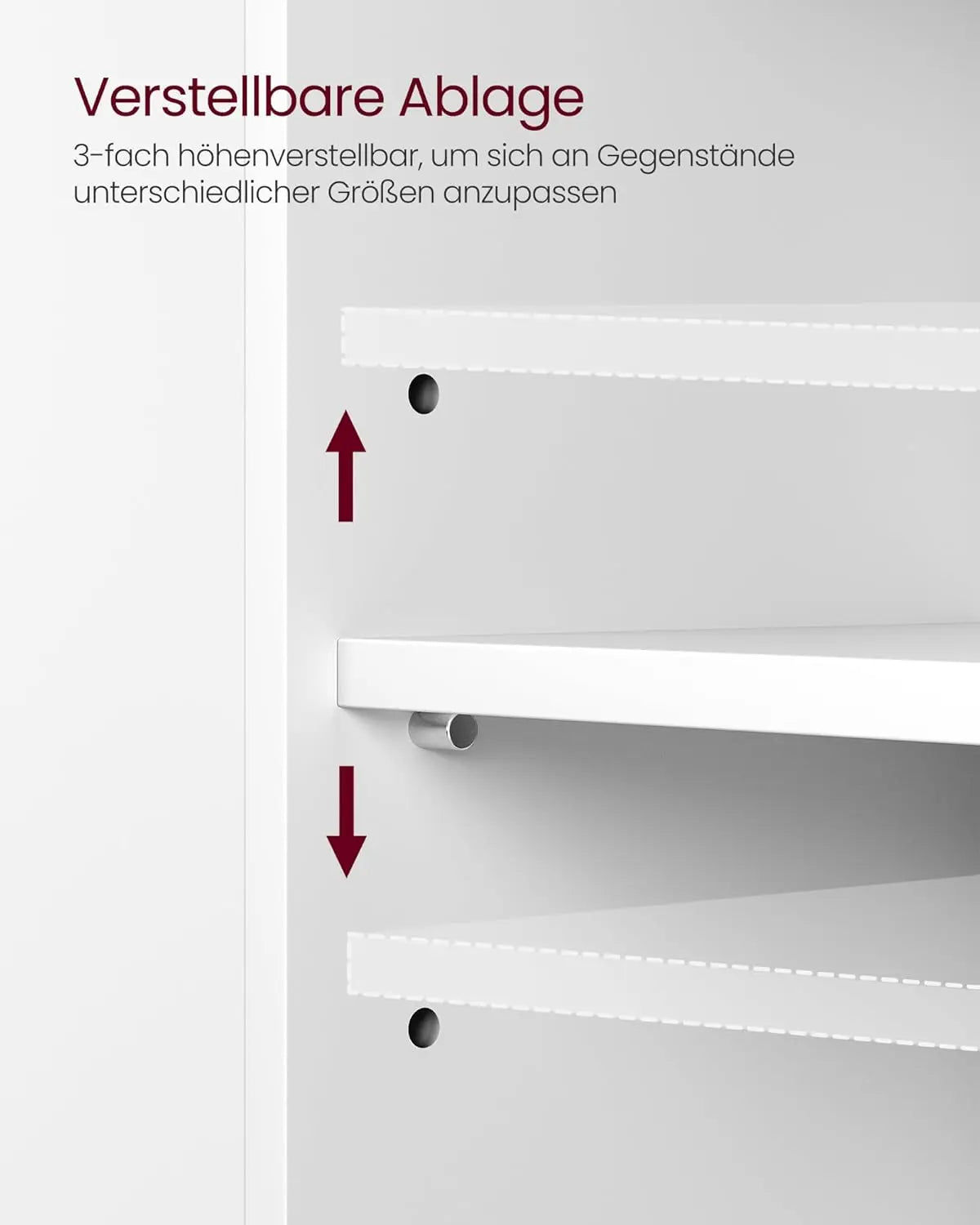 Badezimmerschrank Waschbeckenunterschrank 3 Schubladen weiss Holz von Songmics