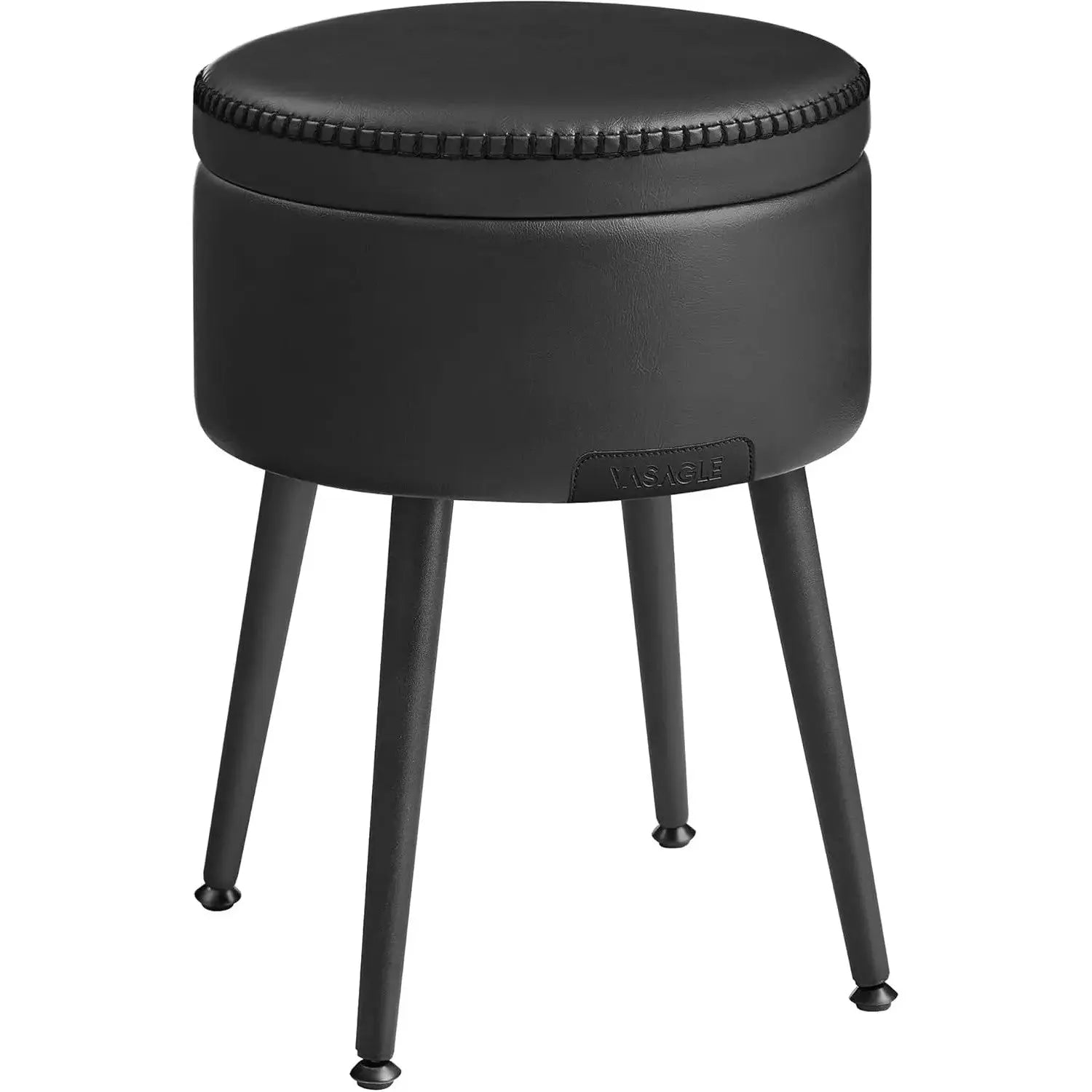 Sitzhocker mit Stauraum, tintenschwarz von Songmics