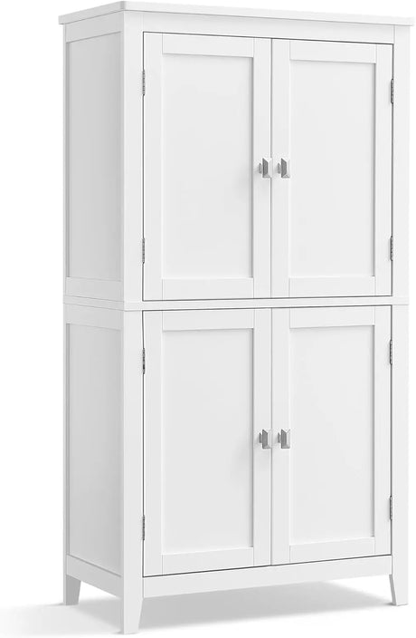 Badezimmerschrank mit verstellbaren Ablagen klassikweiss von Songmics