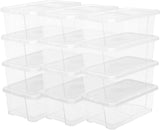 Aufbewahrungsbox Set mit Deckel Transparent von Songmics