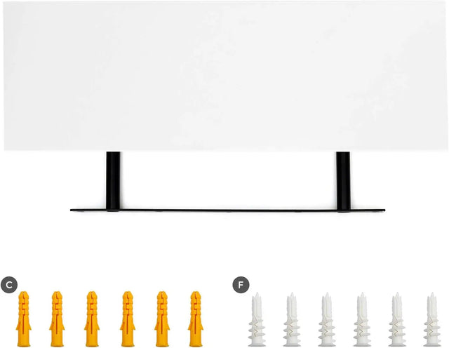 Wandregal MDF / Spanplatte Schweberegal Weiss 60cm von Songmics