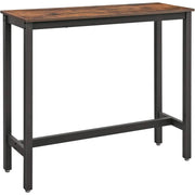 Stehtisch 120cm Industrie-Design vintagebraun Metall von Songmics