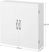 Badezimmerschrank wandmontiert verstellbar wolkenweiss von guteszeug.ch