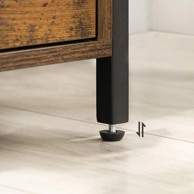 Nachttisch mit Schubladen rustikales Braun von Songmics