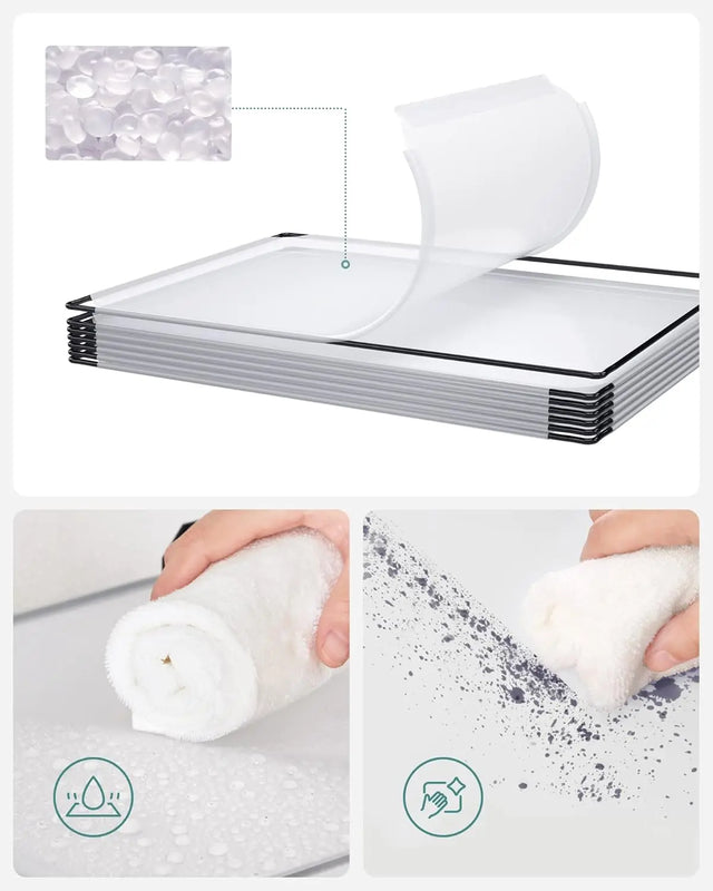 Regalsystem Steckregal Kleiderschrank Kunststoff Weiss von Songmics