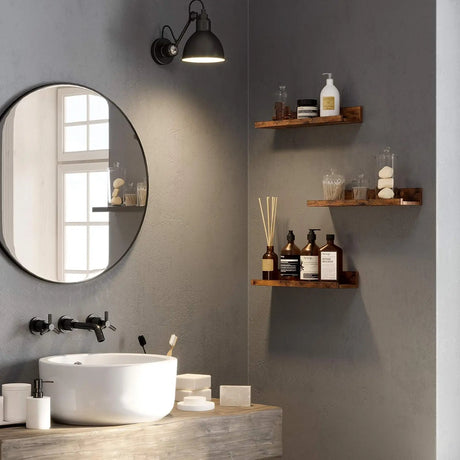 Hängeregal Set rustikales Braun von Songmics