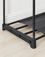 Kleiderschrank offen mit Hängefächern tintenschwarz von Songmics