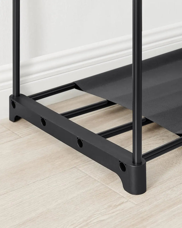 Kleiderschrank offen mit Hängefächern tintenschwarz von Songmics