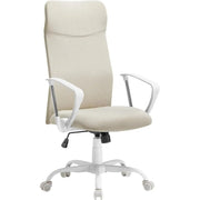 Bürostuhl ergonomisch höhenverstellbar gepolstert cappuccinobeige von Songmics
