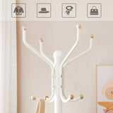 Garderobenständer stabil Metall Kleiderständer weiss von Songmics