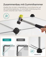 Freigehege Kunststoff für Kleintiere Weiss von Songmics