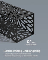 Regenschirmständer quadratisch Metall mit Haken 41cm hoch schwarz von Songmics