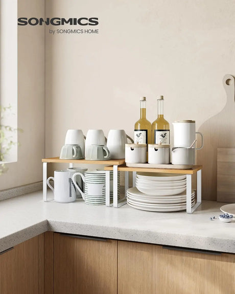 Gewürzregal Küchen-Organizer Set wolkenweiss von Songmics