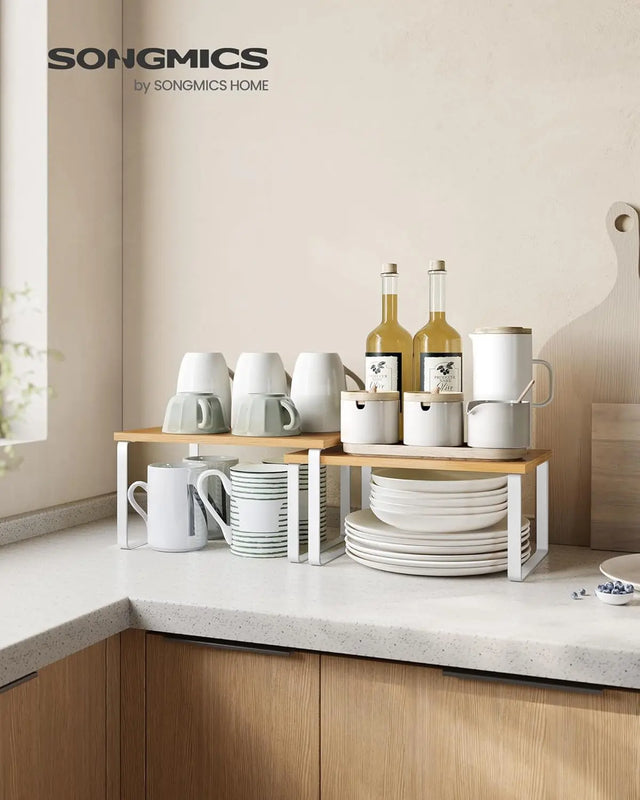 Gewürzregal Küchen-Organizer Set wolkenweiss von Songmics