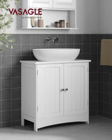 Waschbeckenunterschrank Badschrank mit Türen Weiss von Songmics