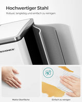 Mülleimer Küche Mülltrennsystem Softclose Wolkenweiss von Songmics