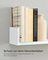 Wandregal Set Schweberegal Hochglanz Weiss von Songmics