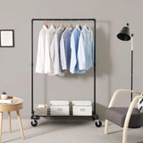 Kleiderständer Industrie-Design mit Ablage Schwarz von Songmics