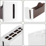 Nischenregal Rollwagen Schubladen Badregal Weiss-Braun von Songmics