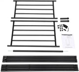 Kleiderständer mit Ablagen Metallgestell Schwarz von Songmics