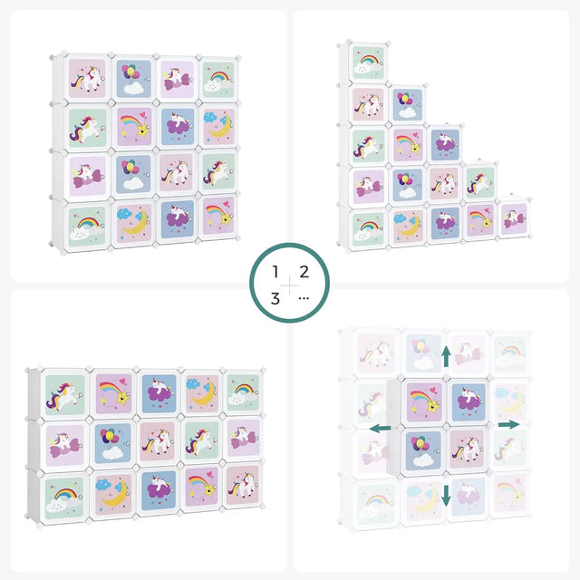 Regalsystem Kunststoff Steckregal Mehrzweck Weiss von guteszeug.ch