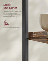 Bücherregal mit 4 Ebenen Industriestil Braun von Songmics