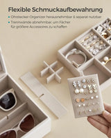 Schmuckkästchen mit Griff Weiss von Songmics