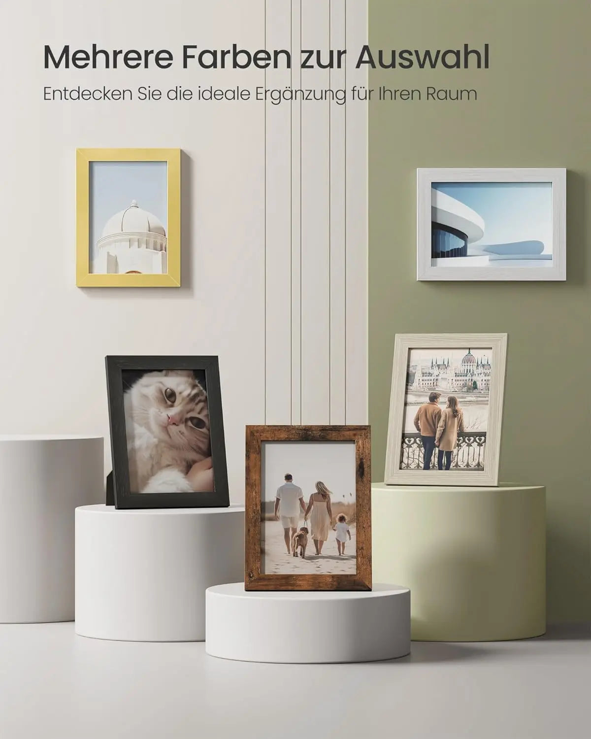 Bilderrahmen Set für Fotos, Schwarz von Songmics