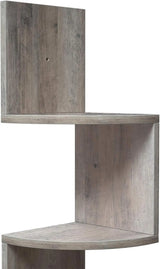 Eckregal Wandregal 5 Ebenen Greige von Songmics