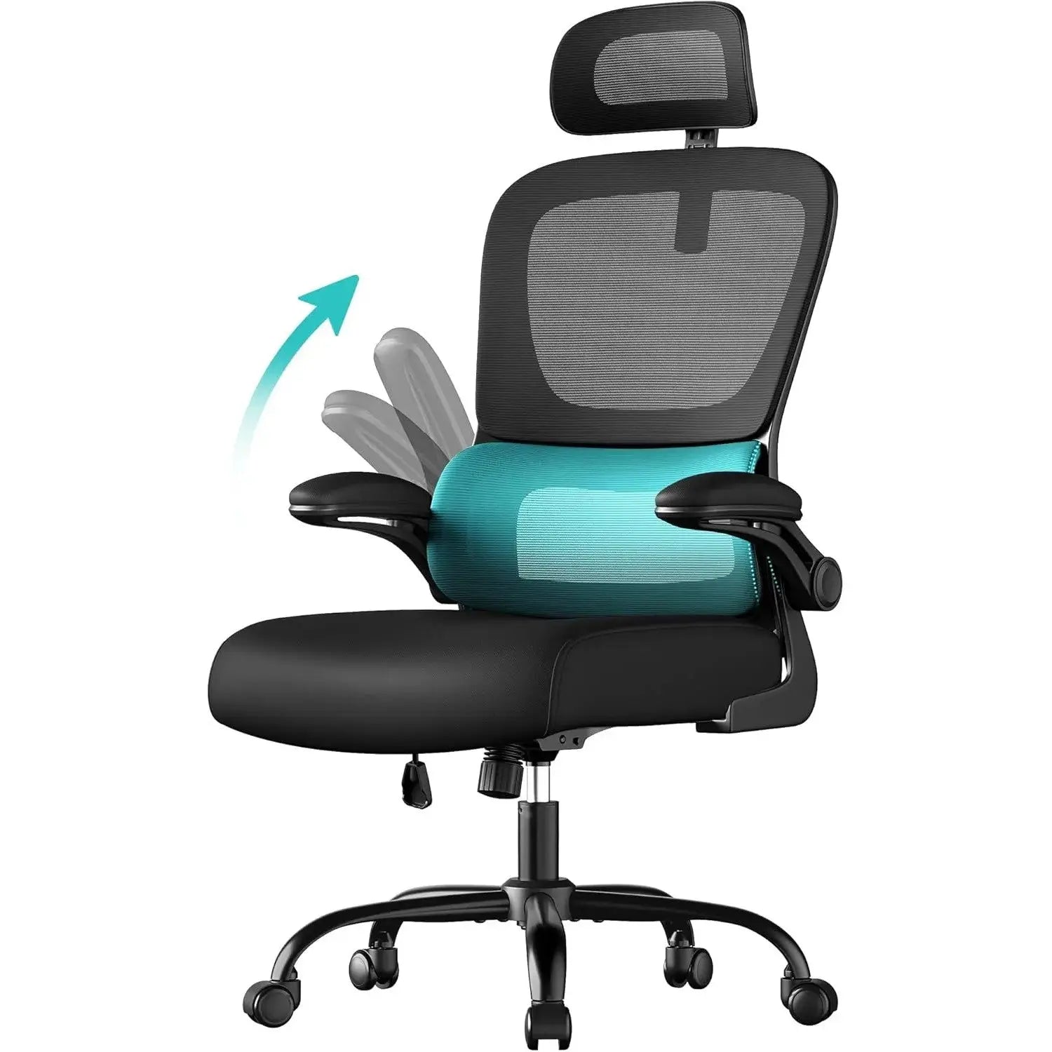 Bürostuhl ergonomisch Netz schwarz atmungsaktiv von guteszeug.ch