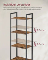 Bücherregal mit Türen, vintagebraun-tintenschwarz von guteszeug.ch