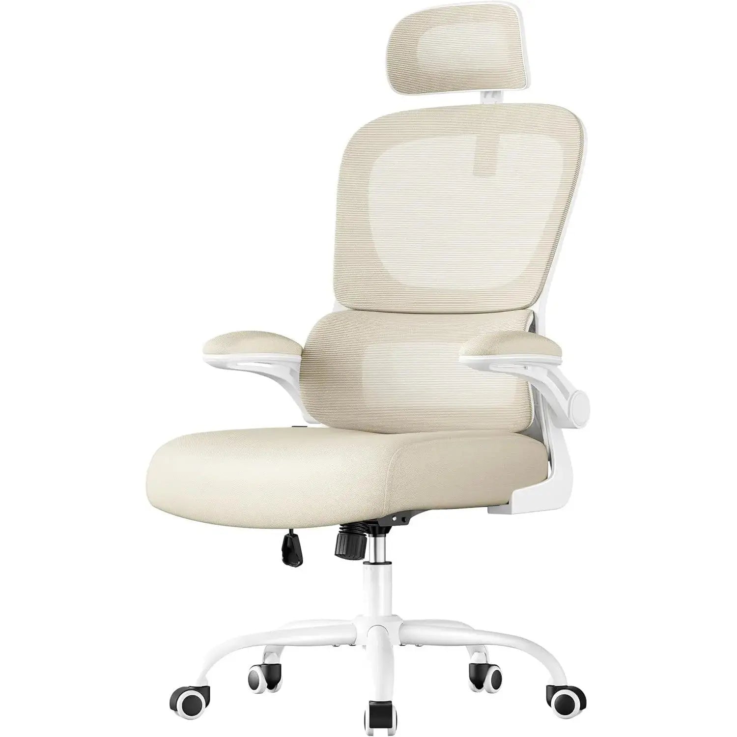Bürostuhl ergonomisch Netz sandbeige atmungsaktiv von guteszeug.ch