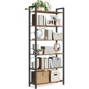 Bücherregal Industrie-Design freistehend vintagebraun-schwarz von Songmics