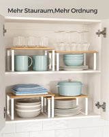 Gewürzregal Küchen-Organizer Set wolkenweiss von Songmics