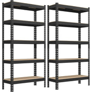 Schwerlastregal 875kg 2er-Set Belastbar Schwarz Metall von Songmics
