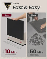 Nachttisch mit 3 Schubladen tintenschwarz von Songmics