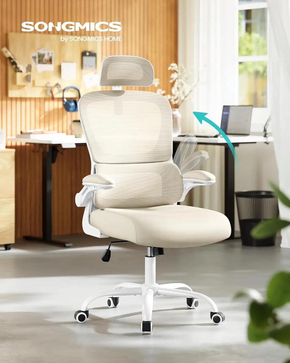 Bürostuhl ergonomisch Netz sandbeige atmungsaktiv von guteszeug.ch