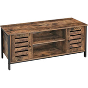 TV Schrank Industrie Design Vintagebraun Schwarz von Songmics