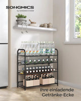 Schuhregal stapelbar für 16 Paar Schwarz von Songmics