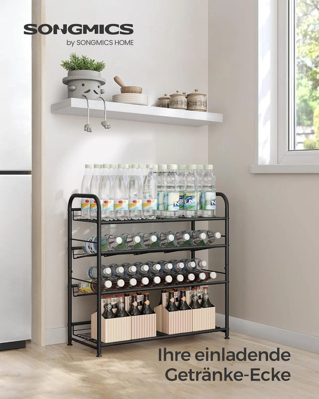 Schuhregal stapelbar für 16 Paar Schwarz von Songmics