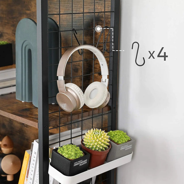 Bücherregal mit 4 Ebenen vintagebraun von Songmics