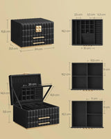 Schmuckkästchen mit Spiegel, tintenschwarz von guteszeug.ch