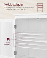 Badezimmerschrank mit Schubladen klassikweiss von Songmics