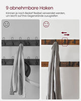 Kleiderständer mit Schuhregal rustikales Braun von Songmics