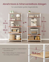 Küchenregal mit 6 Ablagen Goldeichenfarben von guteszeug.ch