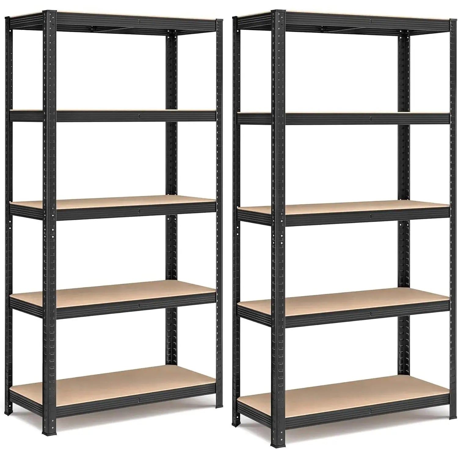Schwerlastregale Stahlgestell Verstellbare Ablagen, 40 x 90 x 180 cm, Schwarz von Songmics
